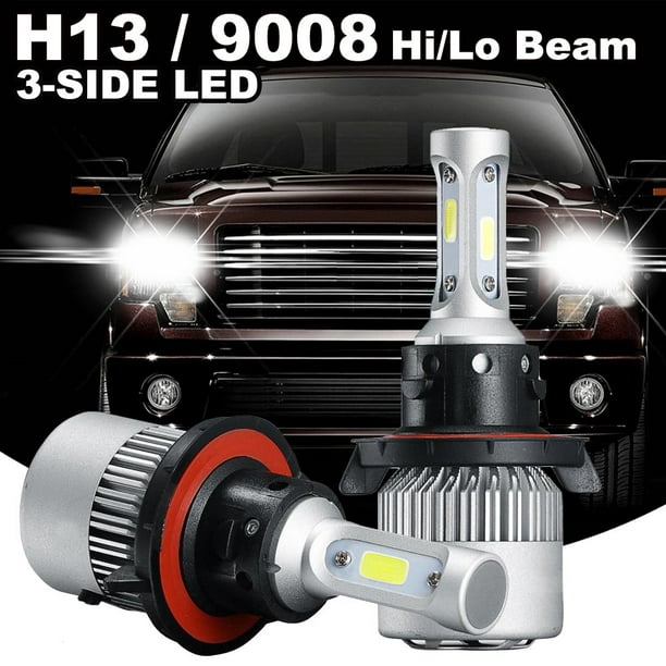 H13 9008 LED Headlight Kit Hi/Low Beam Bulb for Ram 1500 2500 3500 2006-2011